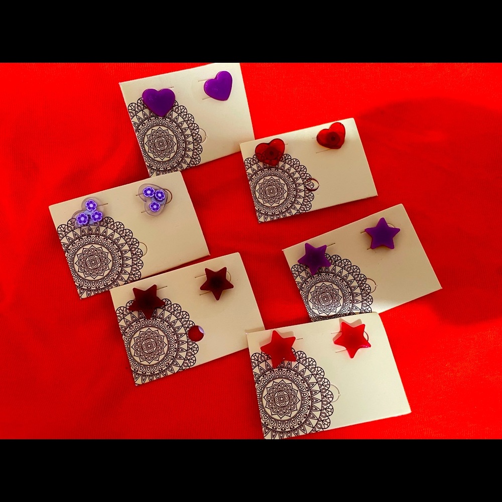 Aretes para niñas + joyero